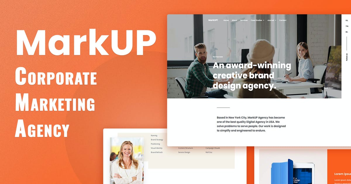 MarkUP – Corporate & Marketing Agency Elementor Template Kit