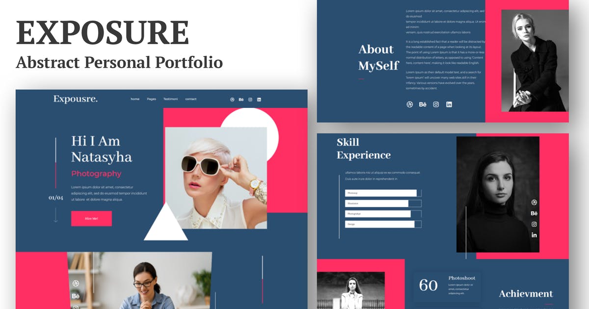 Exposure – Personal Portfolio Elementor Template Kit