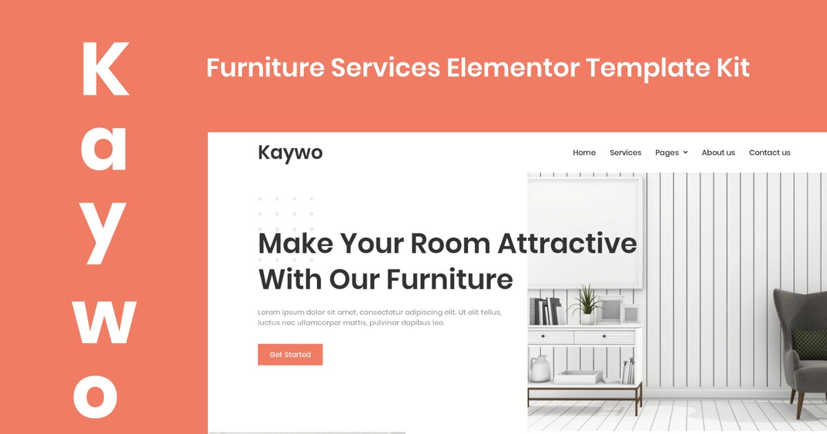 Kaywo – Furniture Services Elementor Template Kit