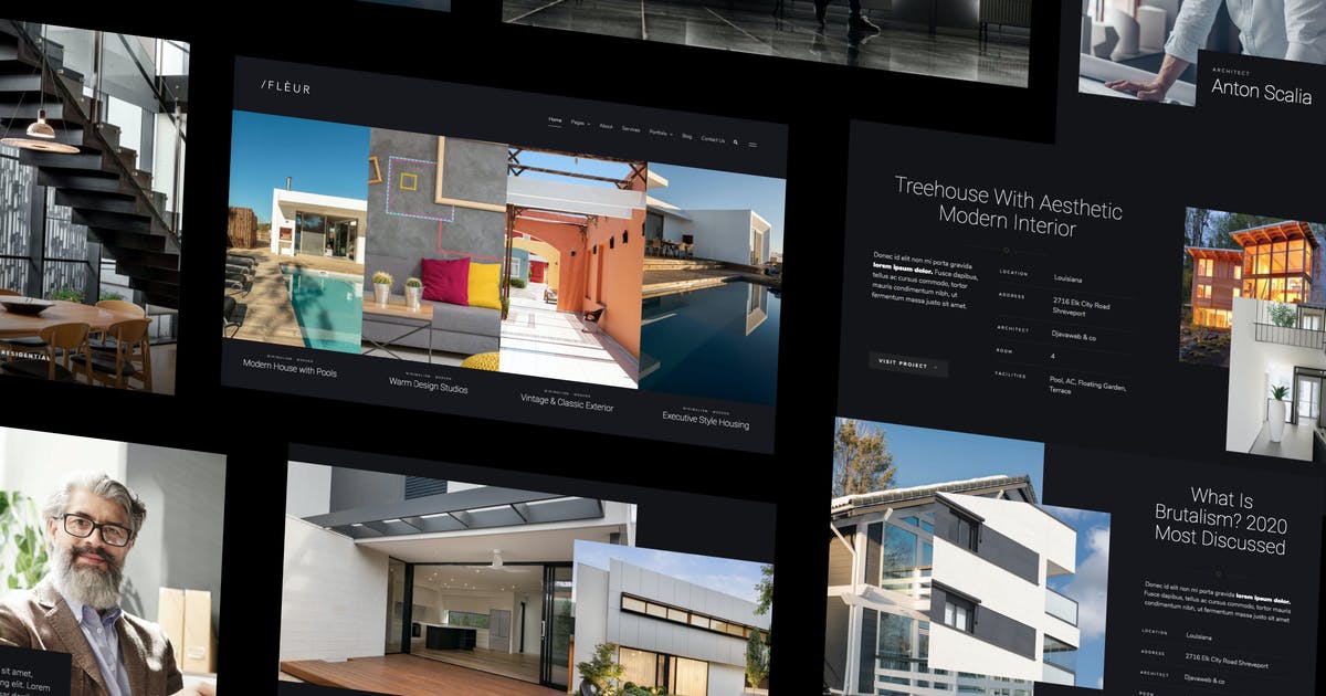 Fleur – Architecture & Interior Elementor Template Kit
