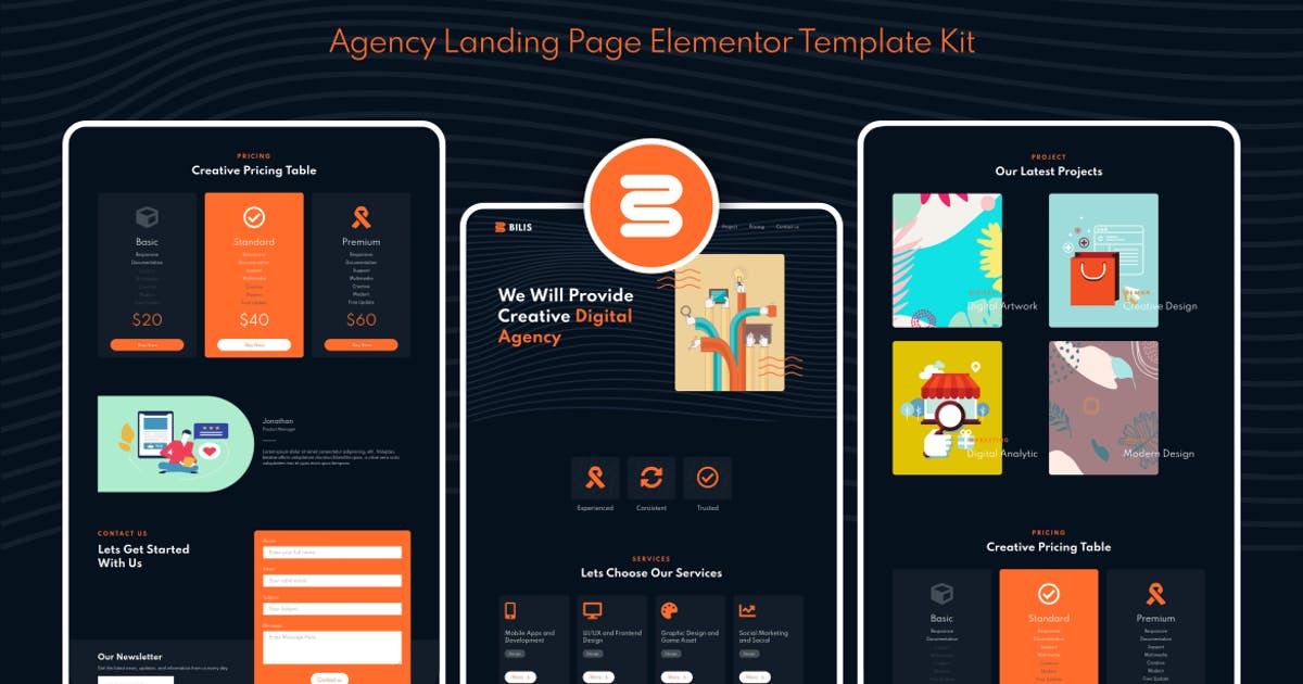 Bilis – Agency Landing Page Elementor Block Kit