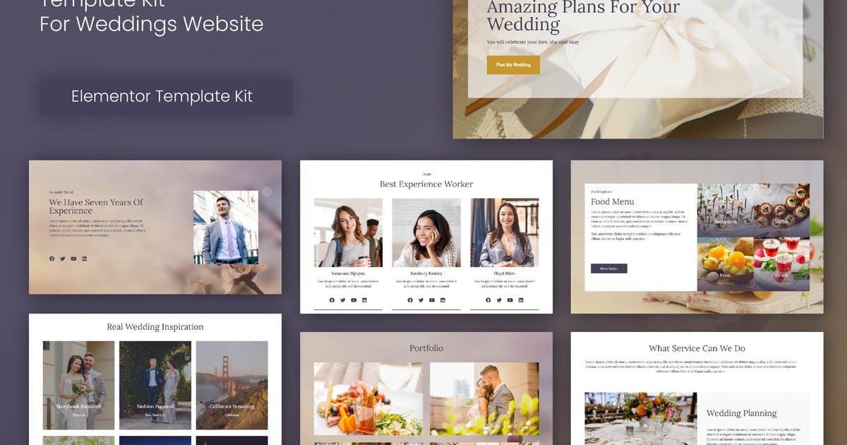 Weedream – Wedding Elementor Template Kit