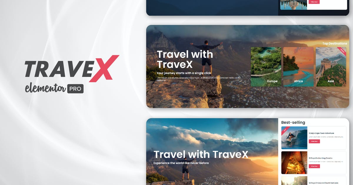 TraveX – Travel & Tour Agency Template Kit