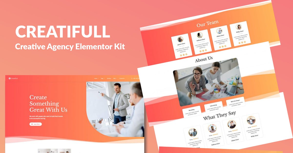Creatifull – Creative Agency Elementor Template Kit