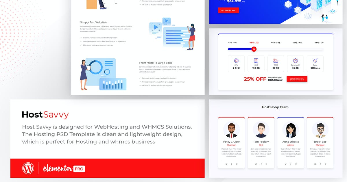 HostSavvy – Web Hosting Elementor Template Kit