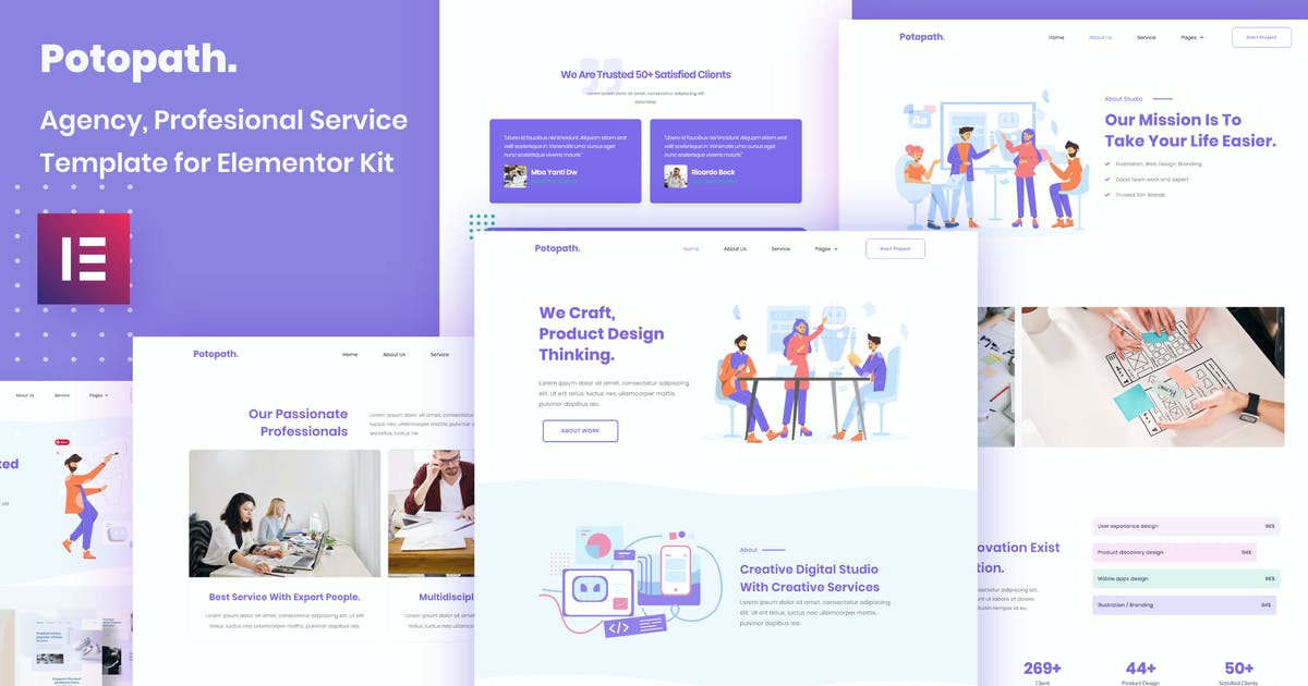 Potopath – Digital Agency Elementor Template Kit