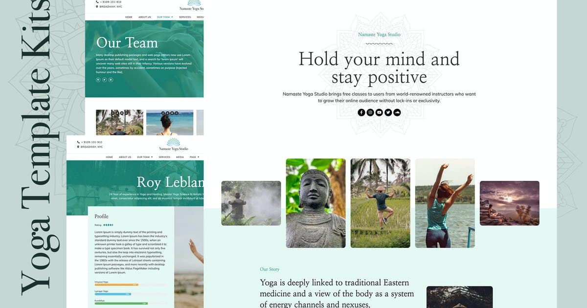 Namaste – Yoga & Fitness Elementor Template Kit