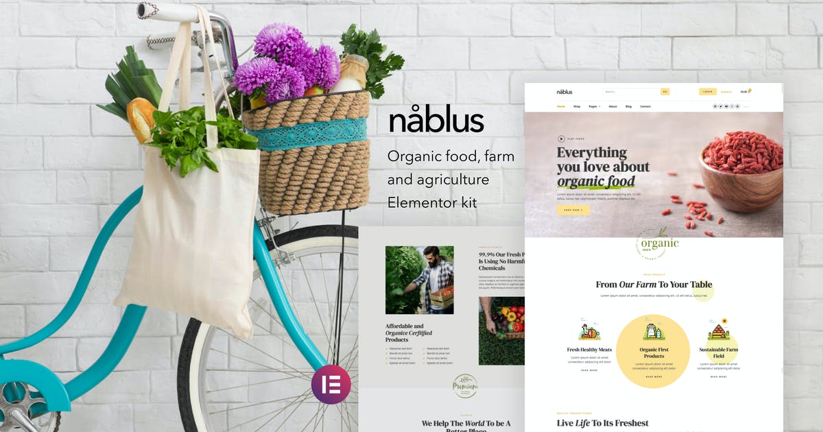 Nablus – Organic Food & Agriculture Template Kit