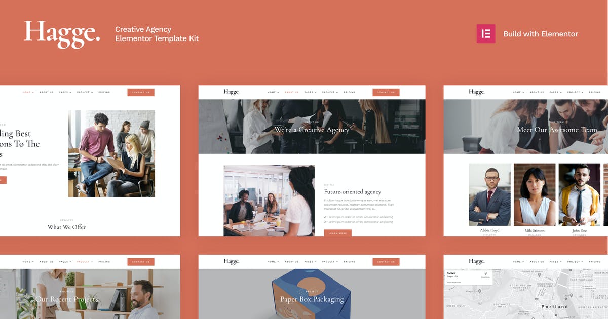 Hagge – Creative Portfolio Elementor Template Kit