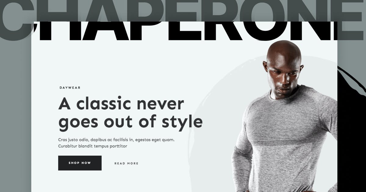 Chaperone – Men’s Fashion Woocomerce Template Kit