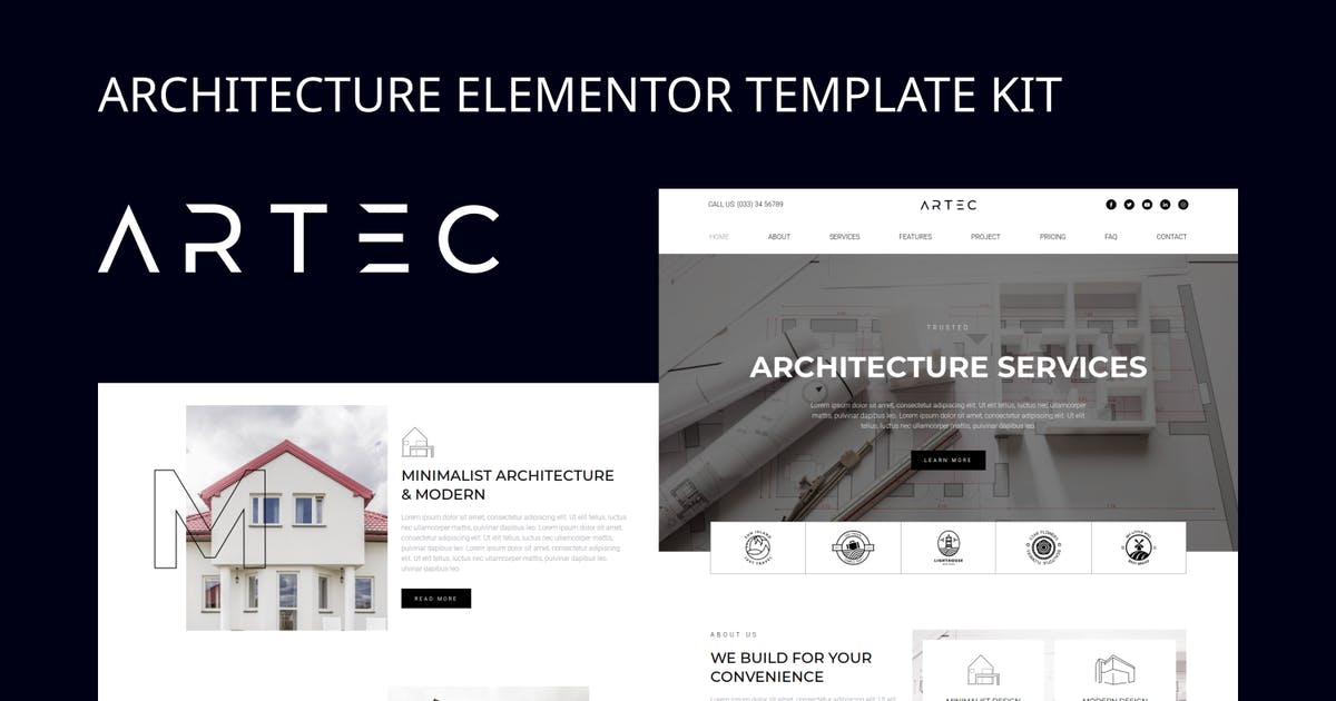 Artec – Architecture Elementor Template Kit