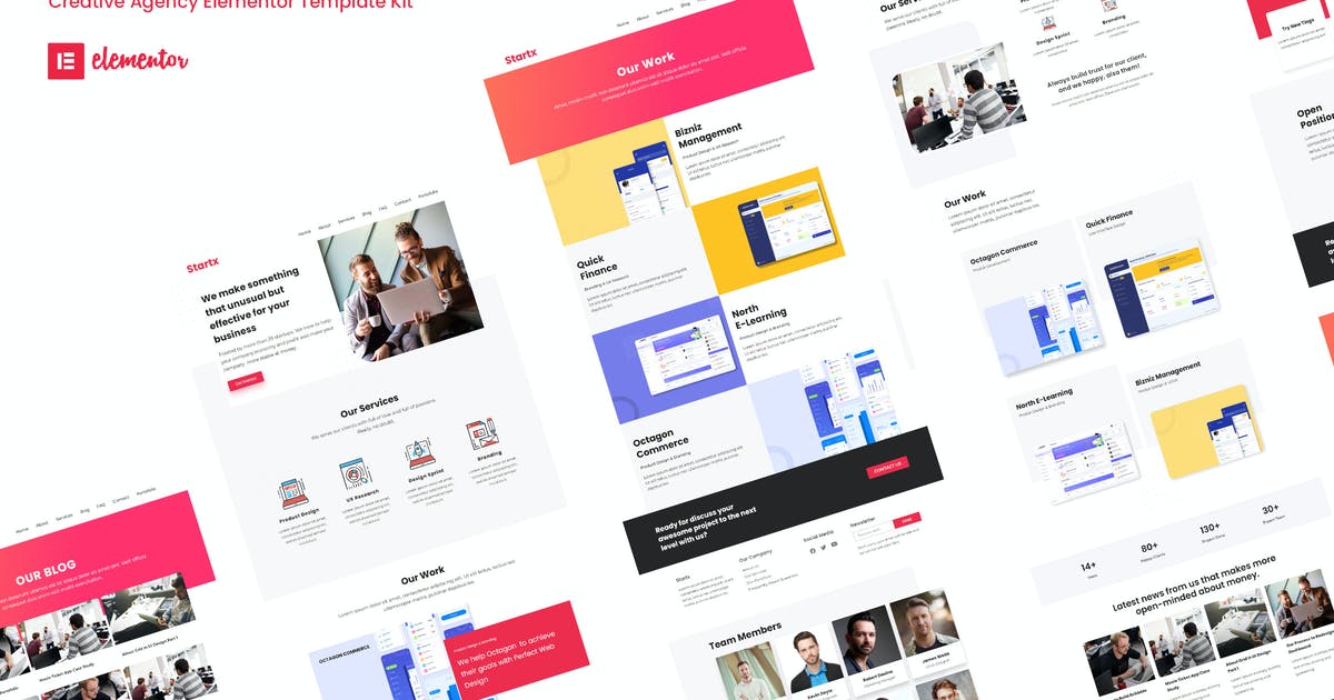 Startx – Creative Agency Elementor Template Kit