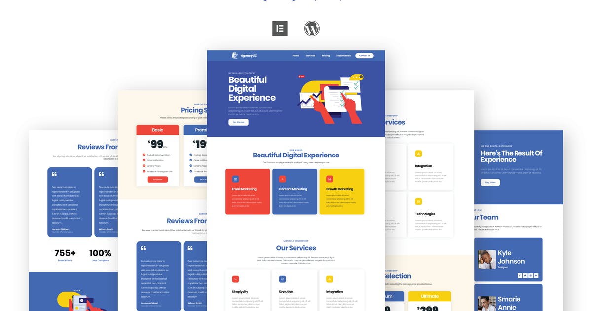 AgencyEz – Elementor Pro Template Kit