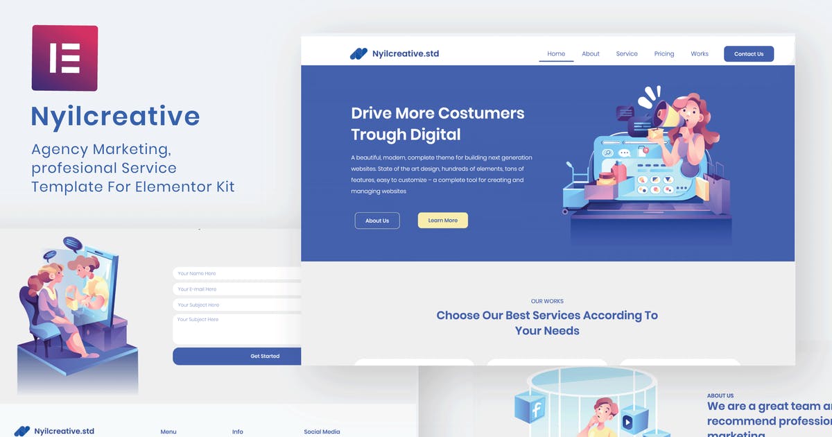 Nyil – Business Agency Elementor Template Kit