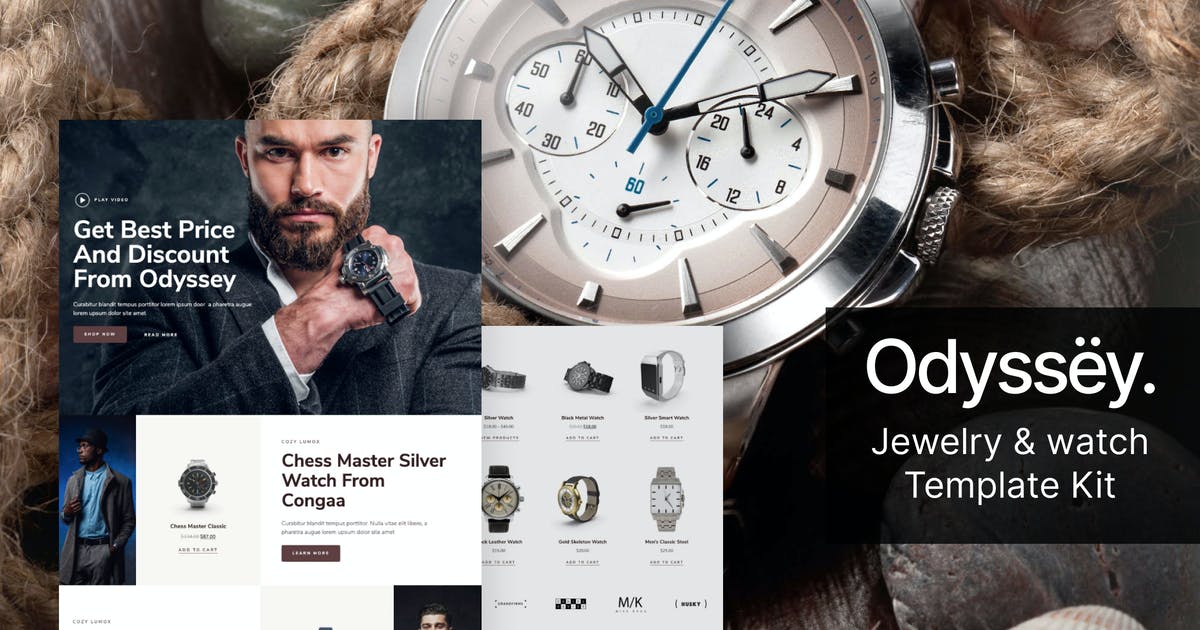 Odyssey – Jewelry & Watch WooCommerce Template Kit