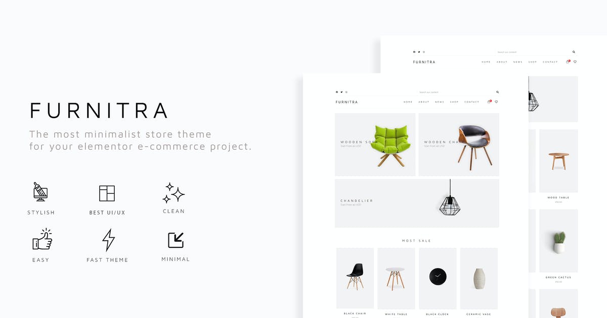 Furnitra – Modern eCommerce Elementor Template Kit