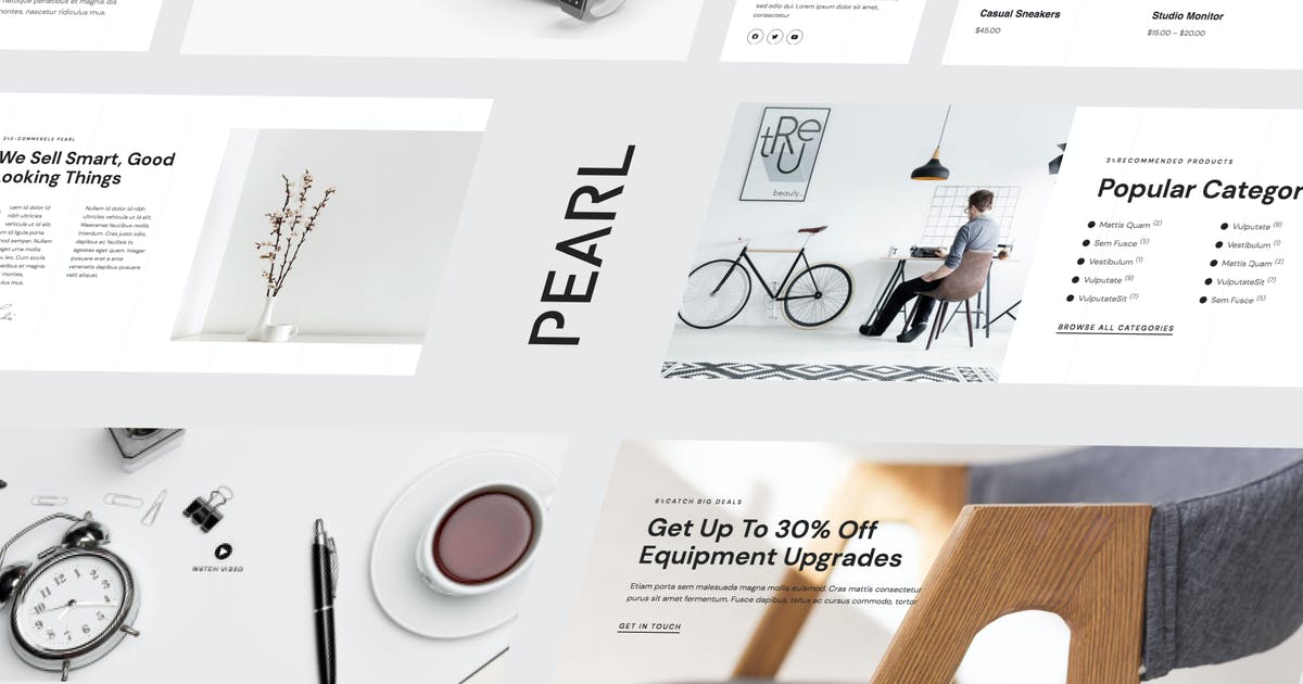 Pearl – Modern & Simple WooCommerce Store Template Kit