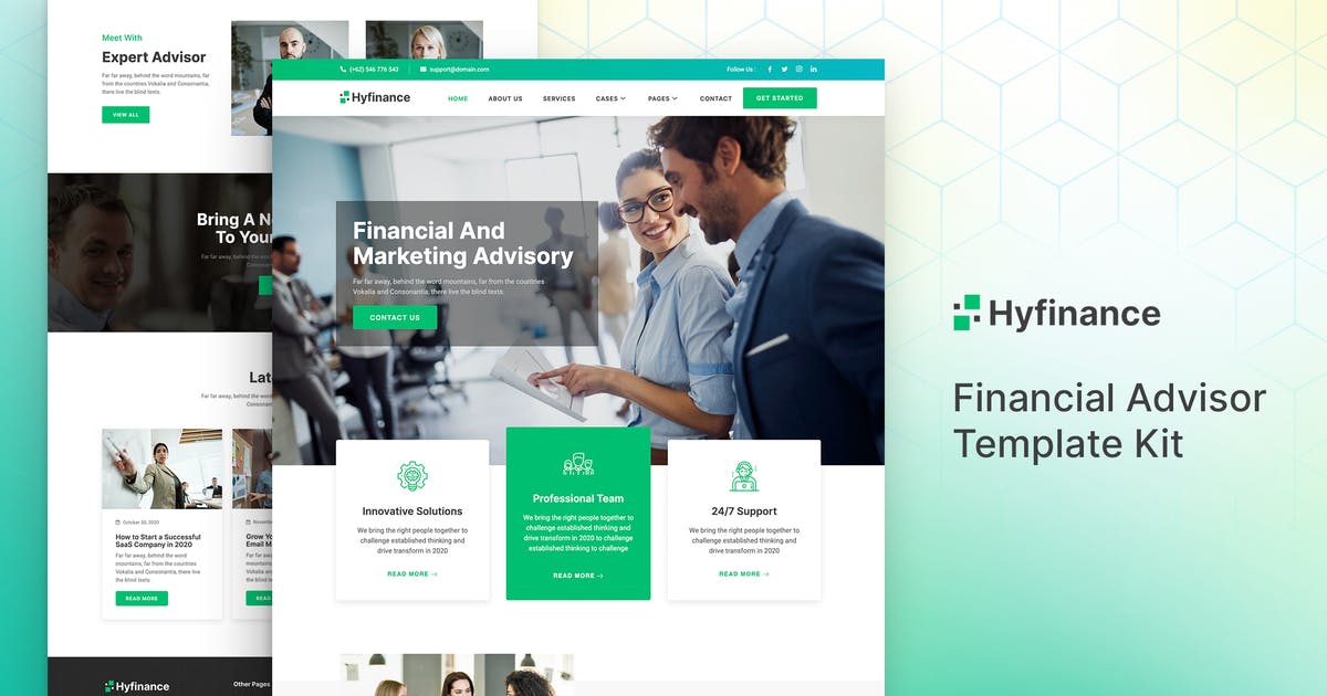 Hyfinance – Financial Advisor Elementor Template Kit