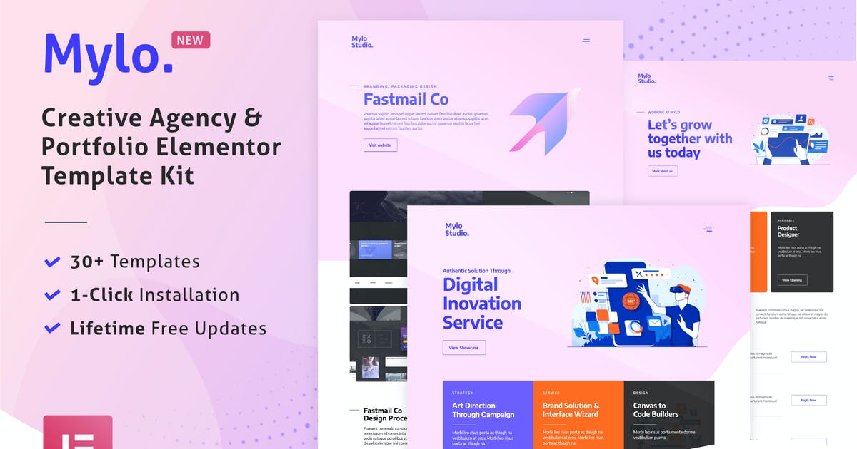 Mylo – Creative Agency & Portfolio Template Kit