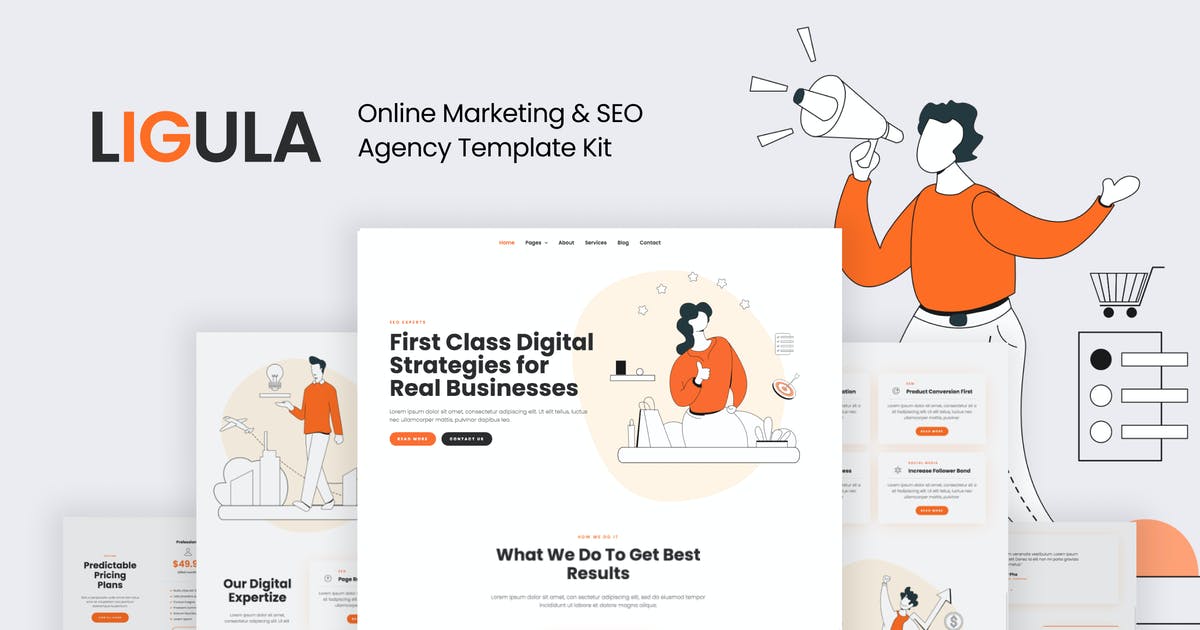 Ligula — Online Marketing & SEO agency Template Kit