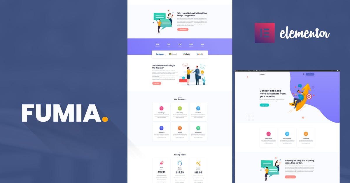 Fumia – Startup Agency Template Kit