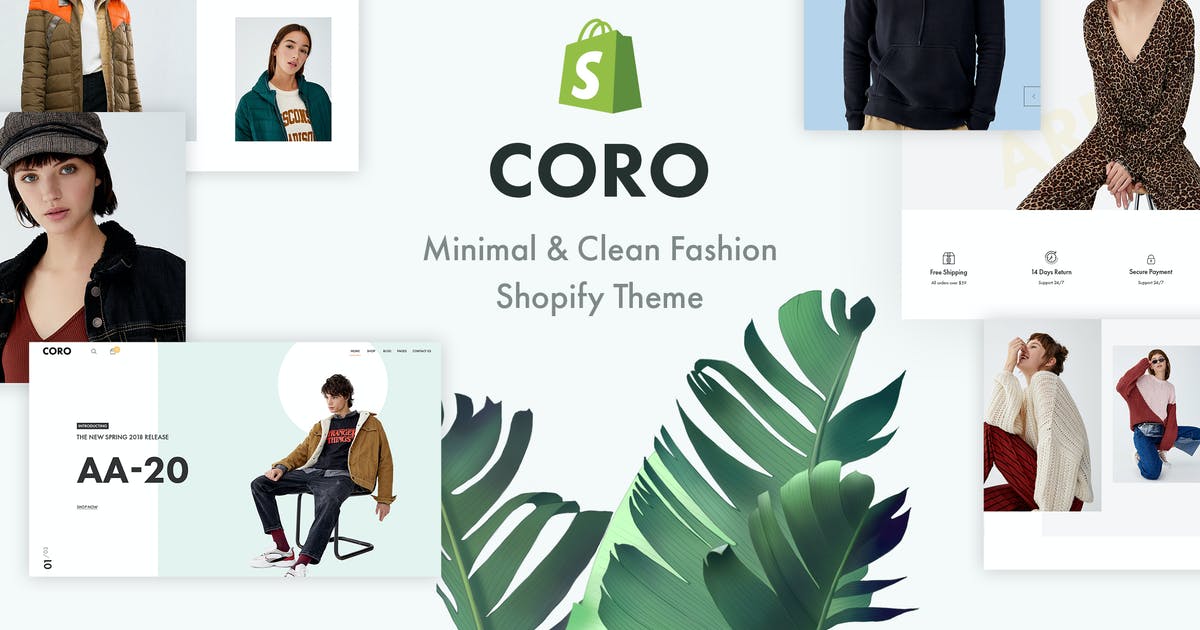 CORO – Minimal & Clean Fashion Shopify Theme