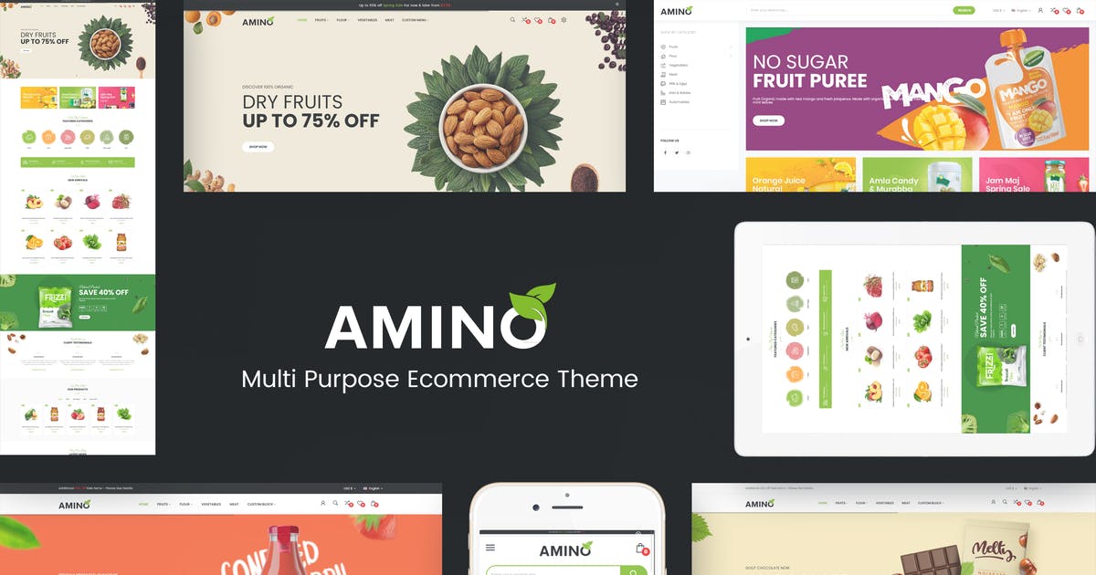 Amino – Organic & Multipurpose Prestashop Theme