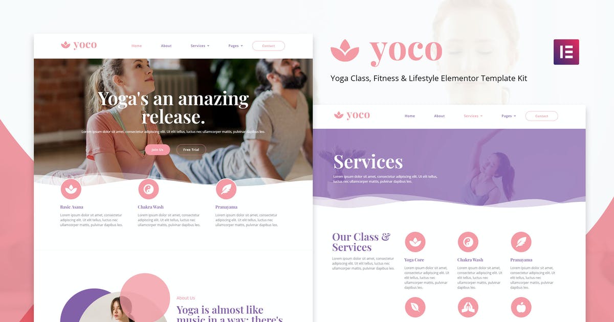 Yoco – Yoga Studio Elementor Template Kit