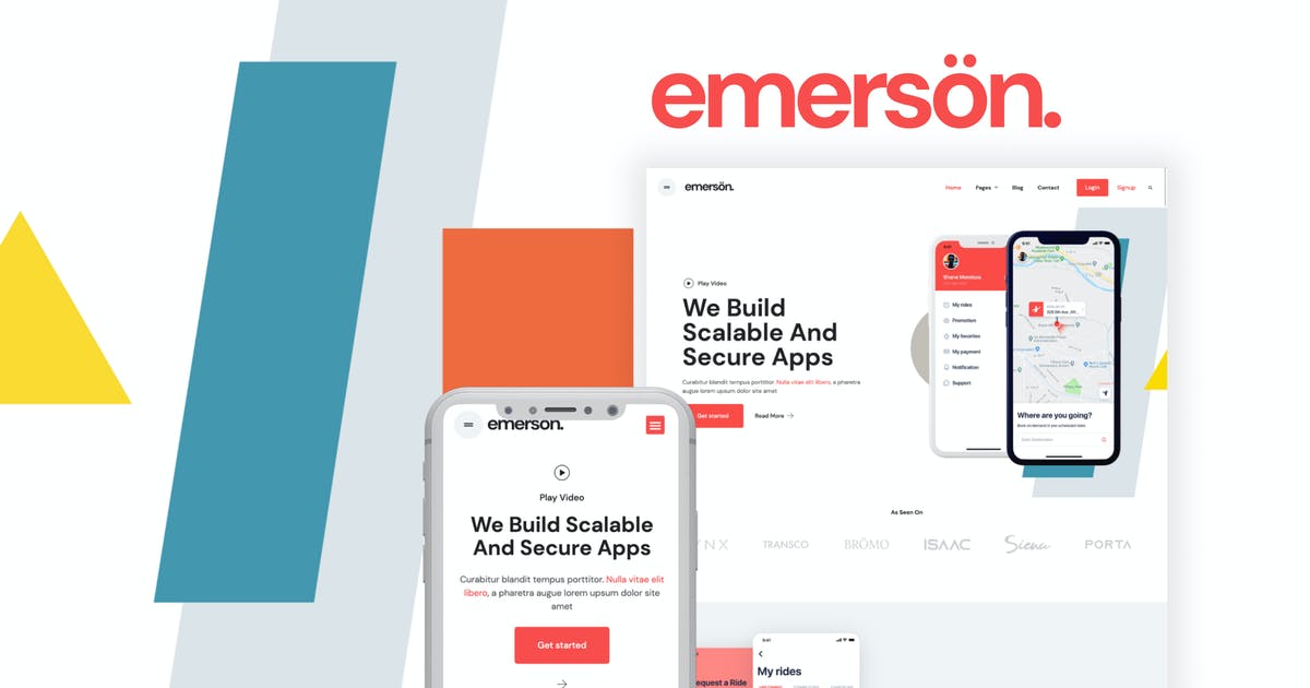 Emerson — App & Software Showcase Elementor Template Kit