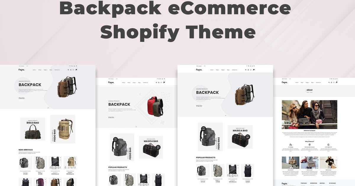 Payne – Backpack eCommerce Shopify Theme