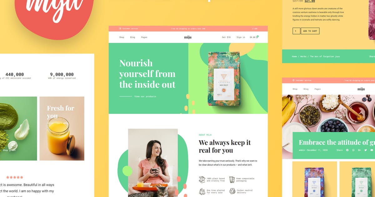 Miju – Conscious Business Elementor Template Kit
