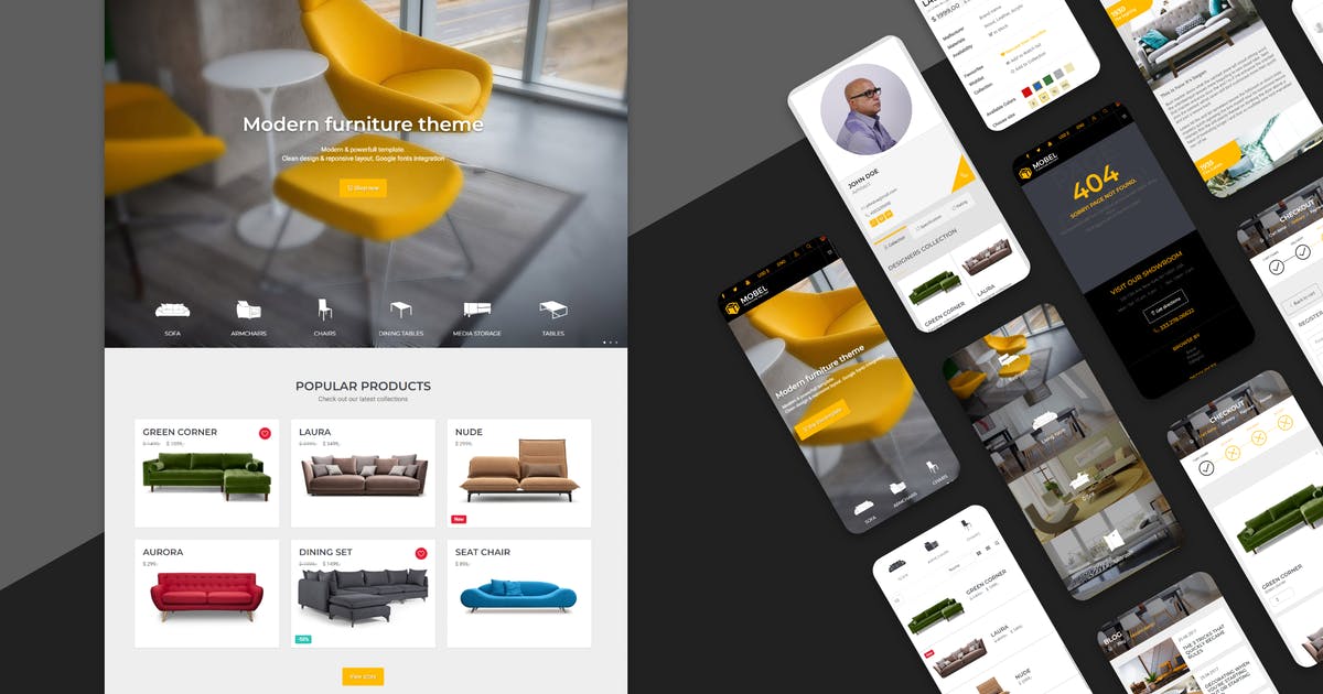 Mobel – Furniture OpenCart Theme