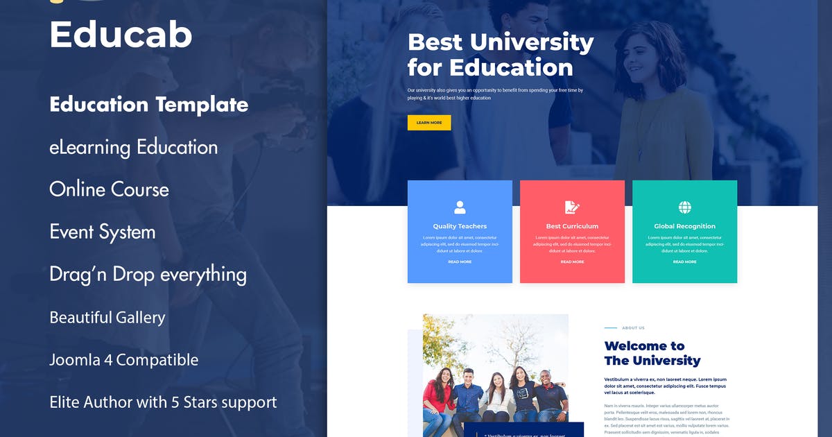 Educab – University Education Joomla Template