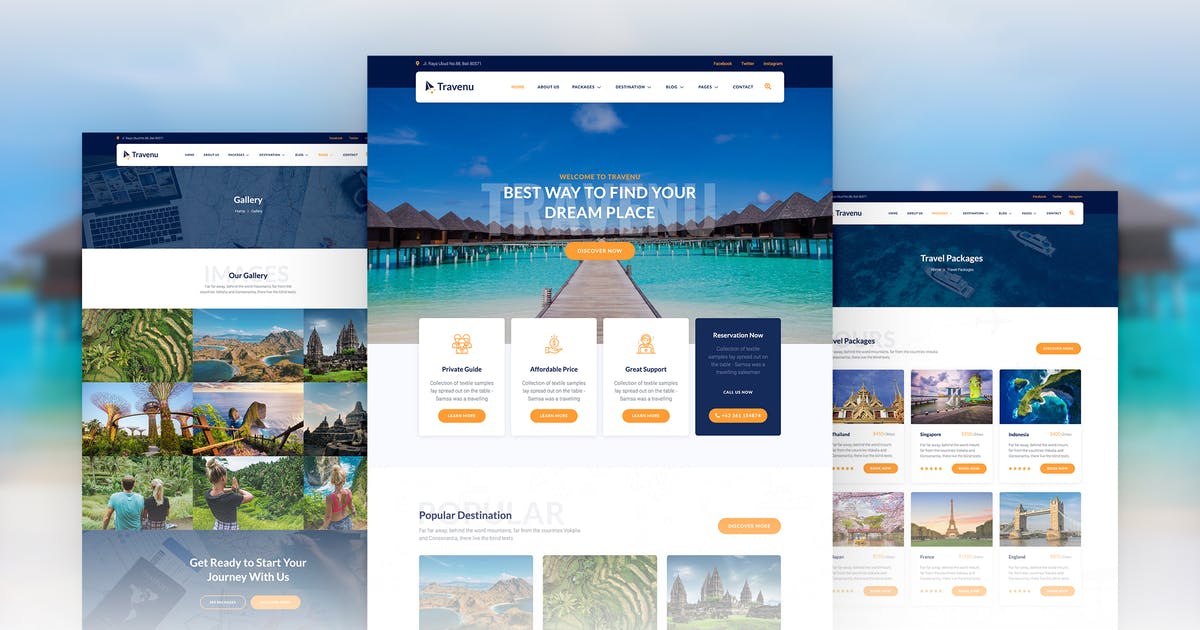 Travenu – Travel & Tour Agency Elementor Template Kit
