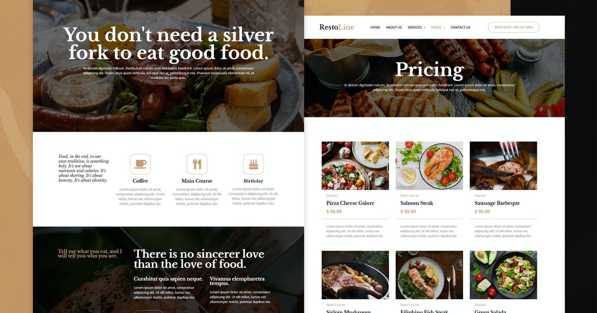 Restoline – Restaurant Elementor Template Kit