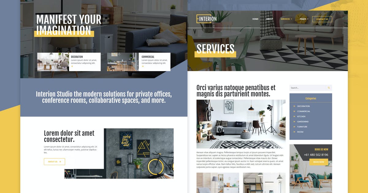 Interion – Interior Design Elementor Template Kit