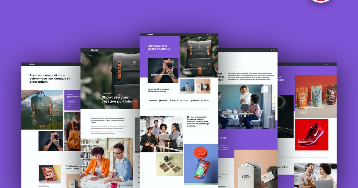Crev – Creative Agency Elementor Template Kit