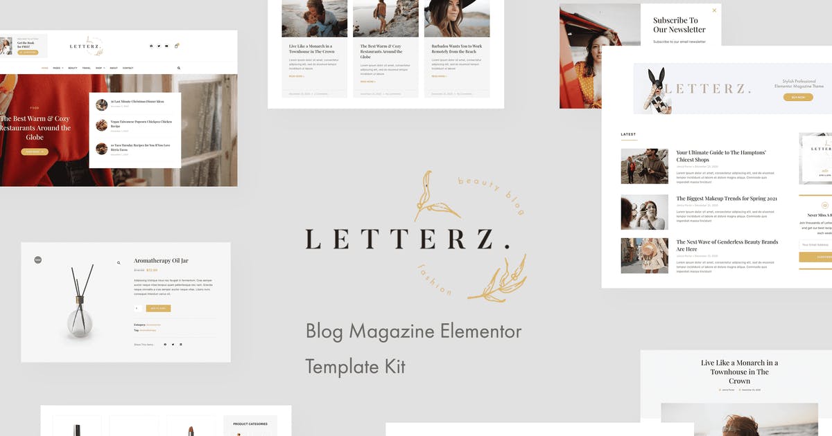 Letterz – Blog Magazine Elementor Template Kit