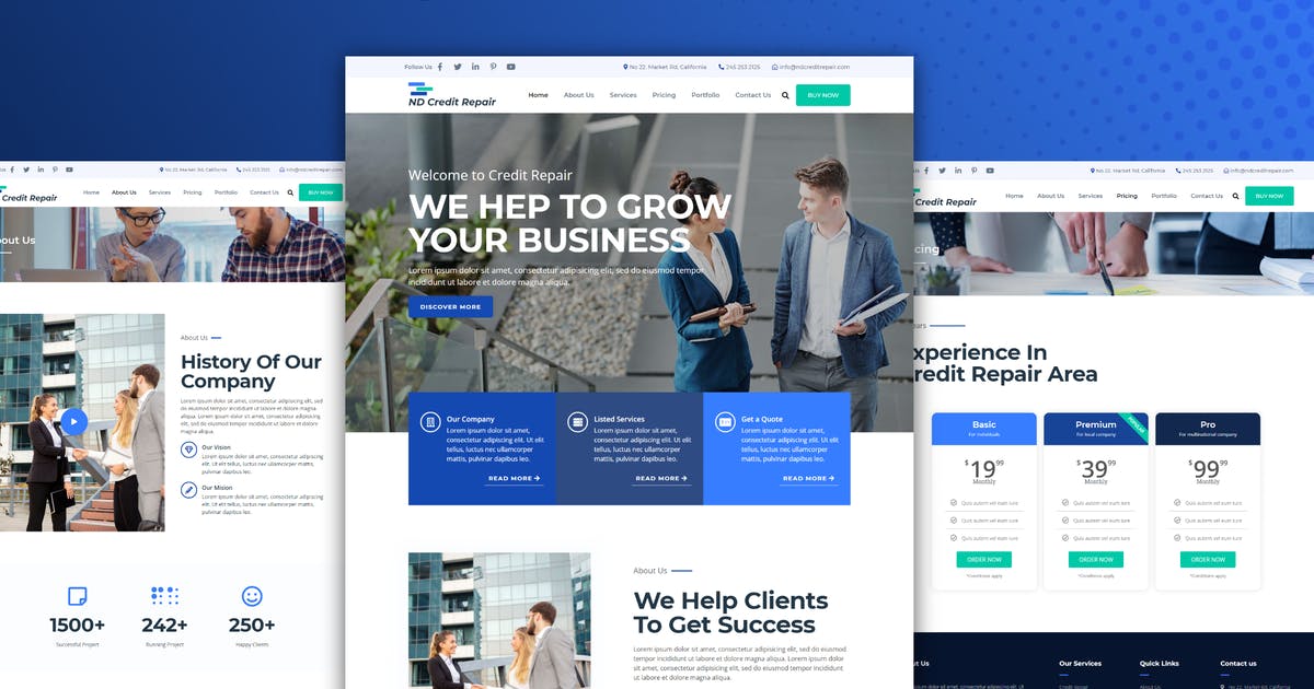 ND Credit Repair – Finance Company Elementor Template Kit