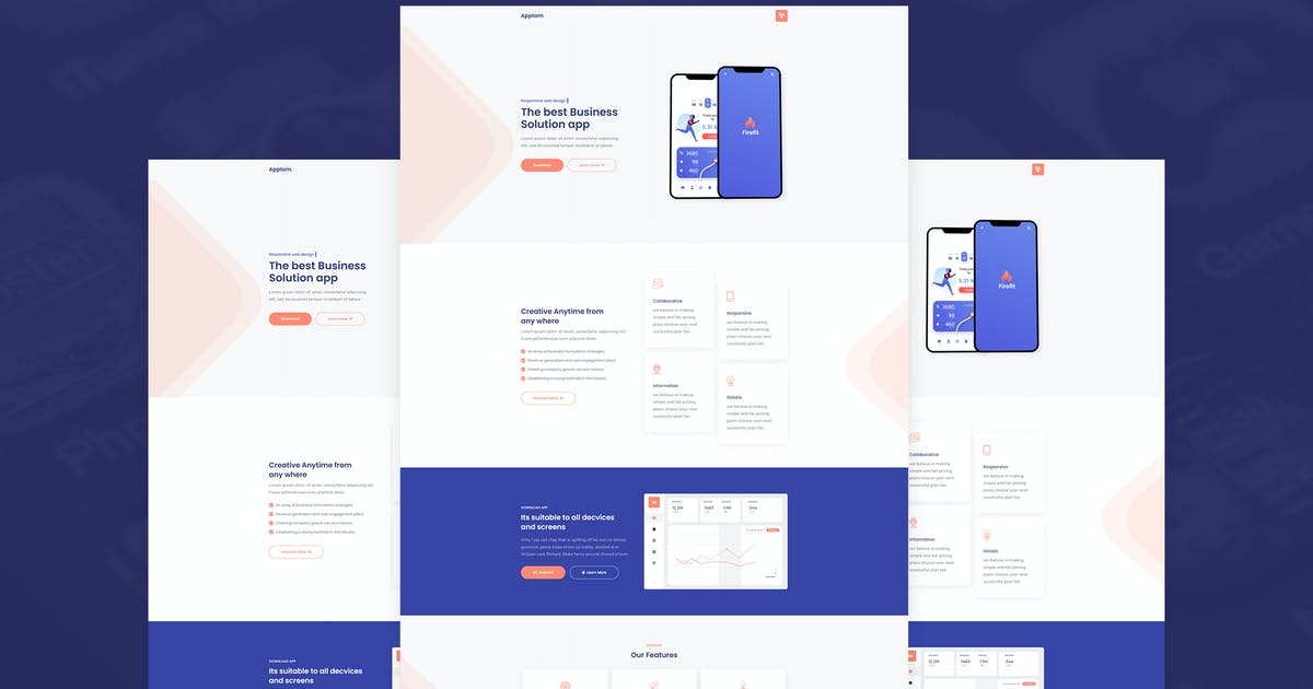 Apptom – App & Software Showcase Elementor Template Kit