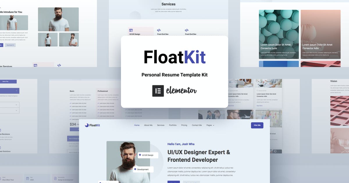 FloatKit – Personal Resume Elementor Template Kit