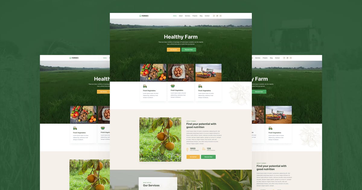 Farmex – Agriculture & Farm Template Kit