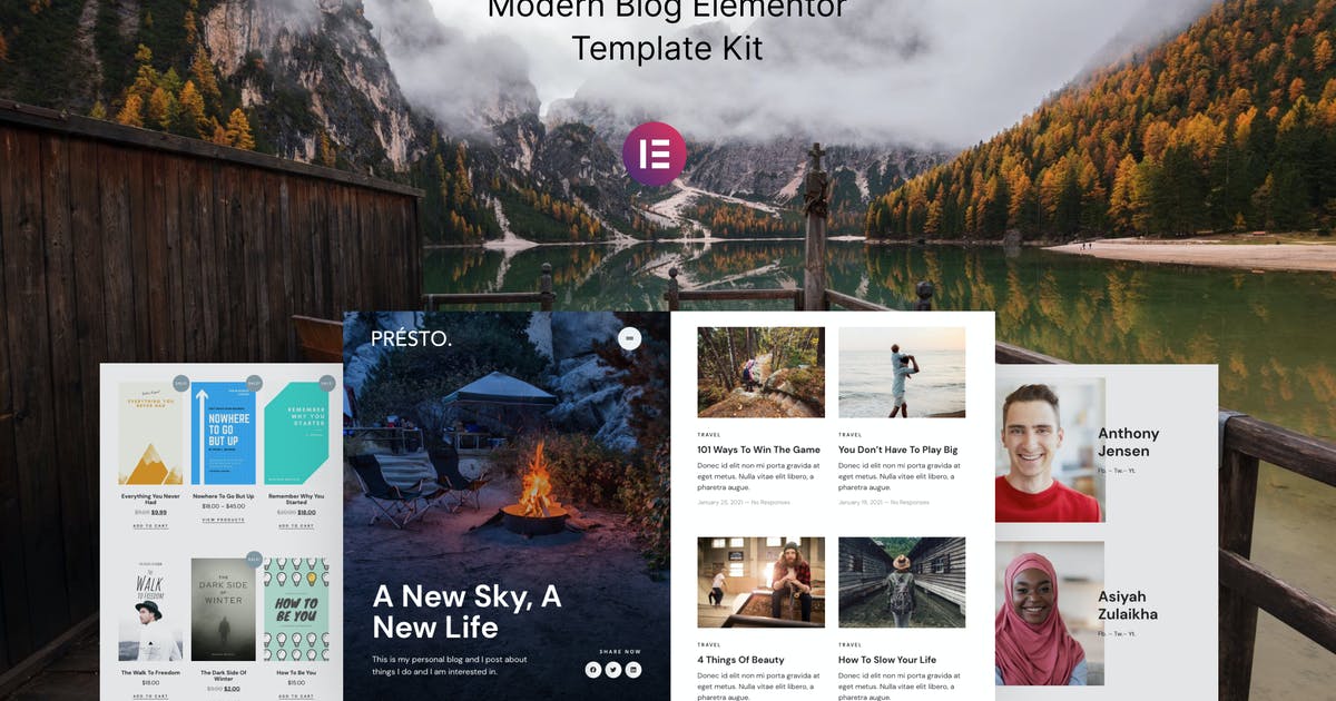 Presto – Modern Blog Elementor Template Kit