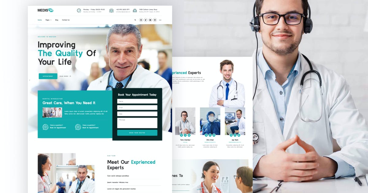 Medison – Hospital & Healthcare Clinic Elementor Template Kit