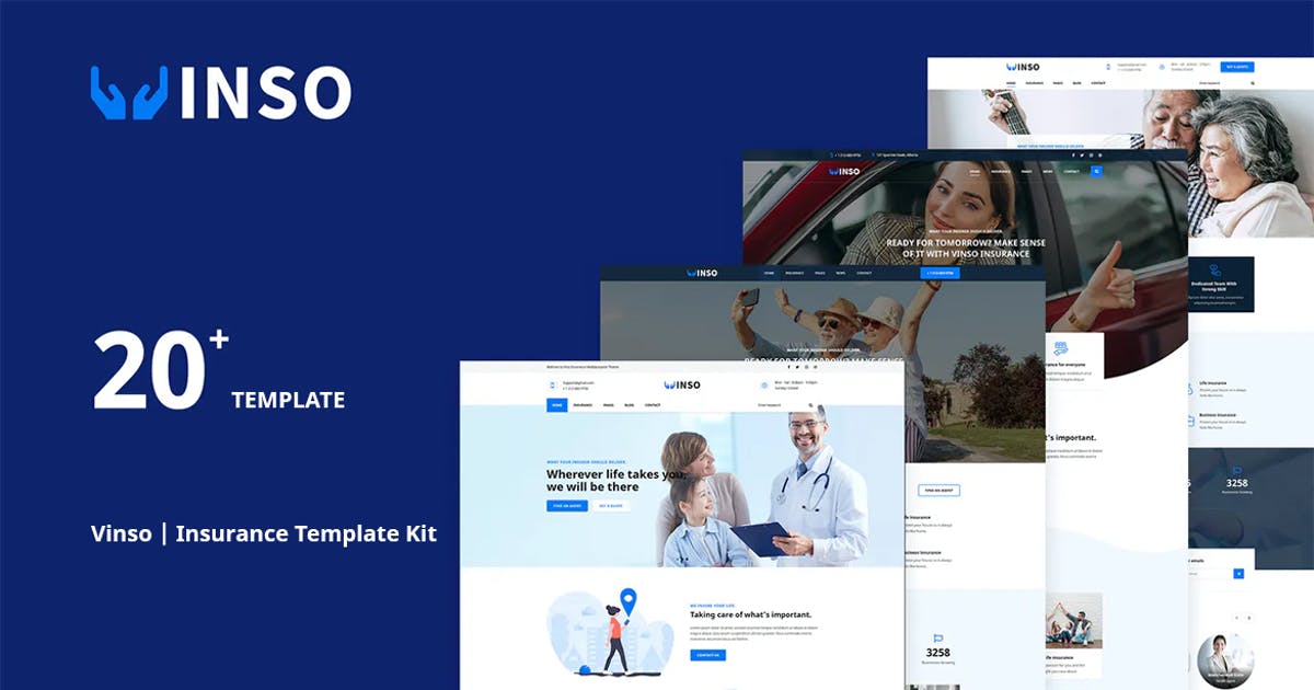 Vinso | Insurance Elementor Template Kit