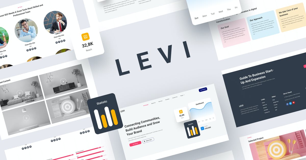 Levi – Digital Marketing Elementor Template Kit
