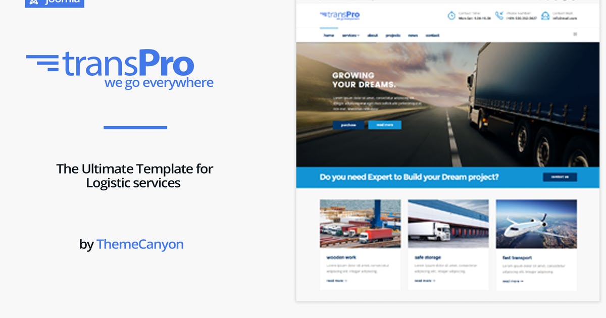 TransPro – Transport & Trucking Logistics Joomla T