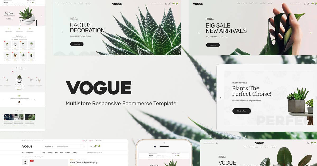 Vogue – Plant Store Prestashop Theme