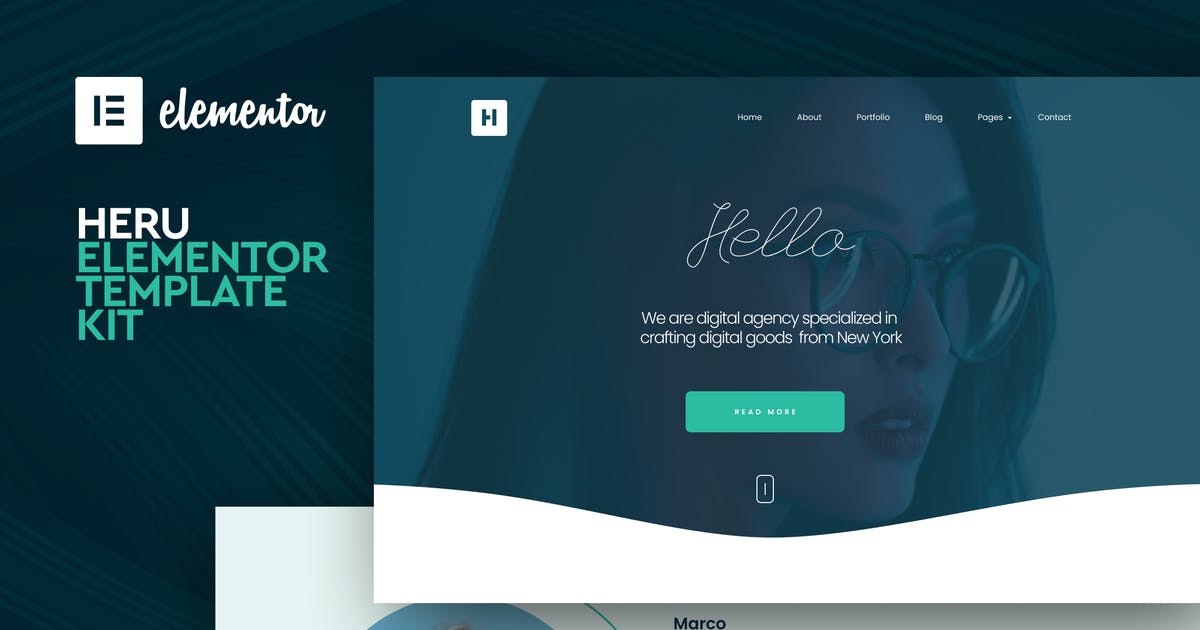 Heru – Creative Elementor Template Kit