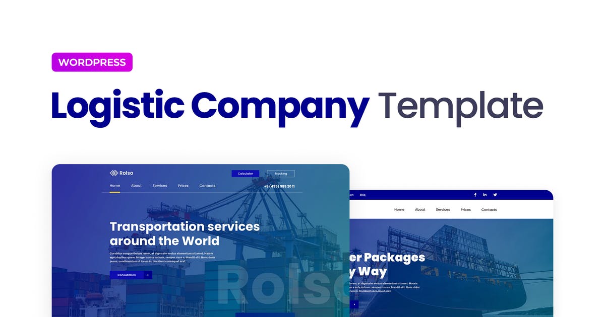 Rolso – Logistic Company Elementor Template Kit